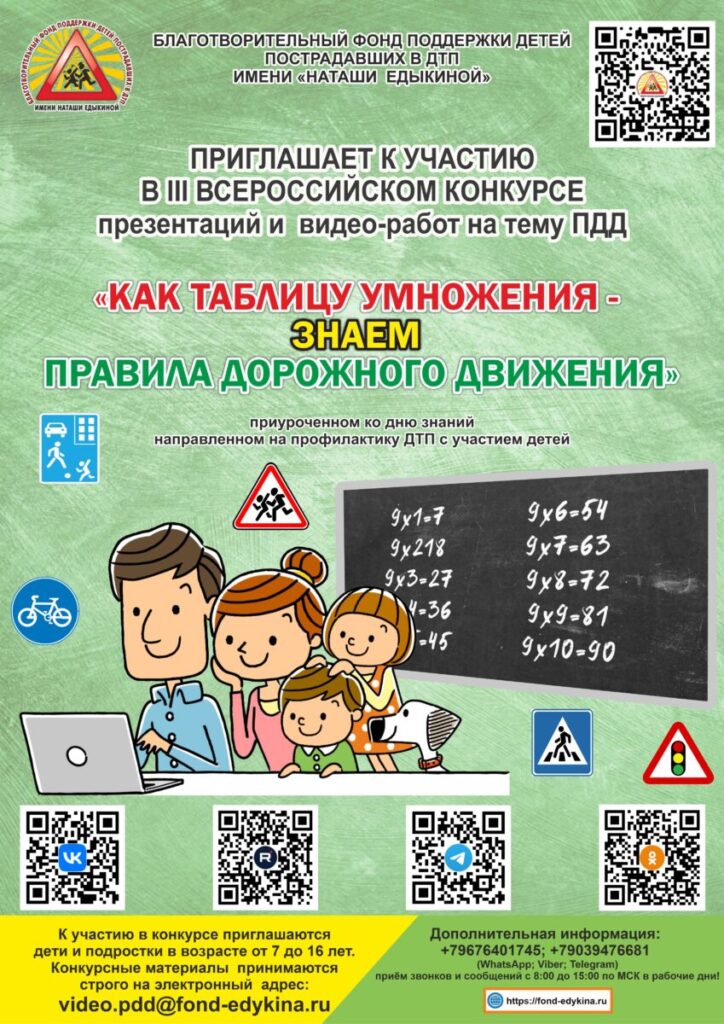 Как таблицу умножения - знаем ПДД